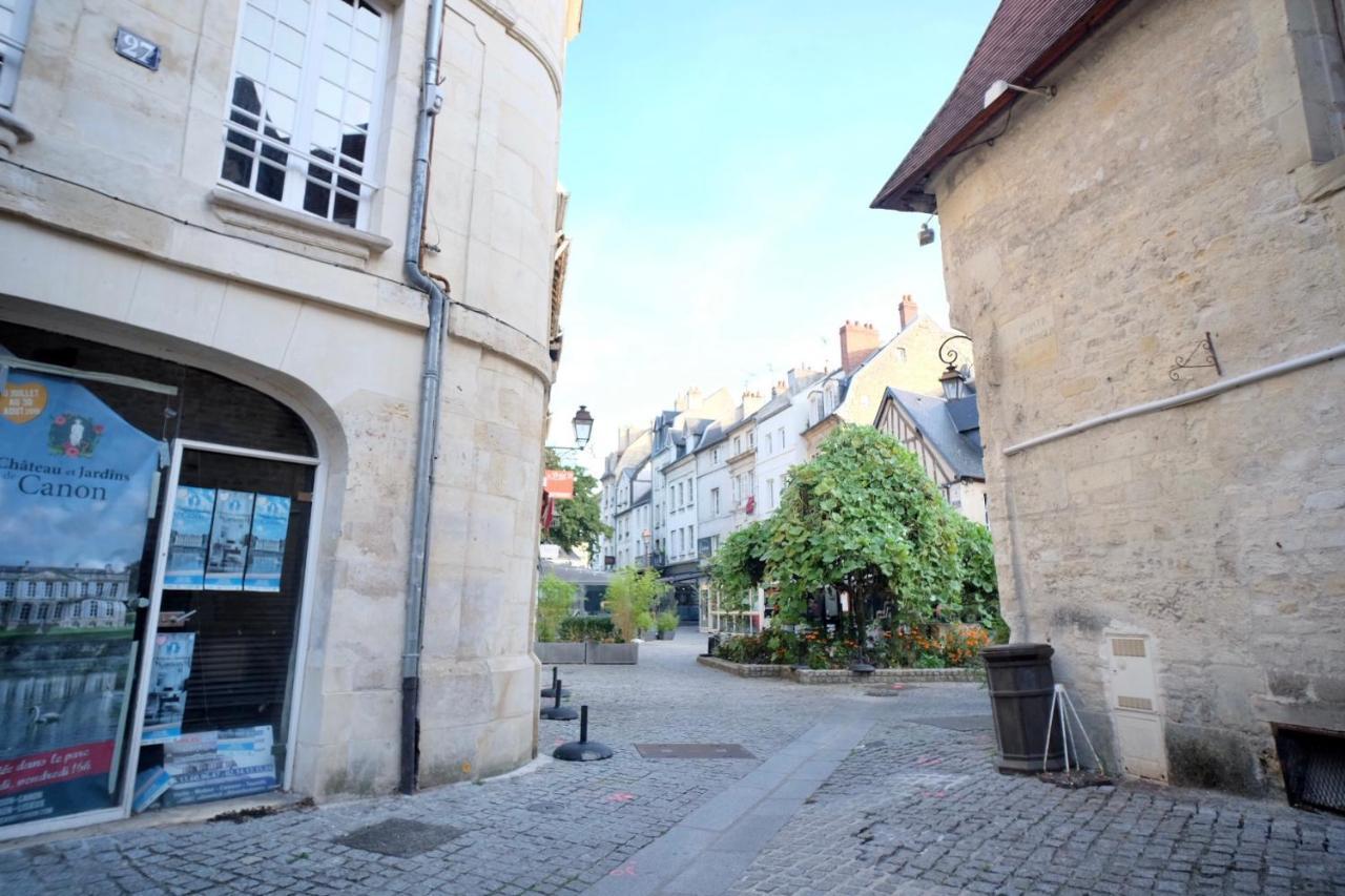 Le Perroquet Fringant, Rue Pietonne Et Quartier Historique Apartment Caen Bagian luar foto